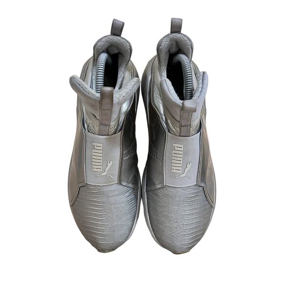 Puma - Kylie Jenner - Leather Sneakers Hi - Silver - Women's - 9 - 189865 01 - Picture 7 of 9